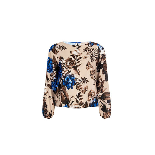 Blue Polyester Blouse
