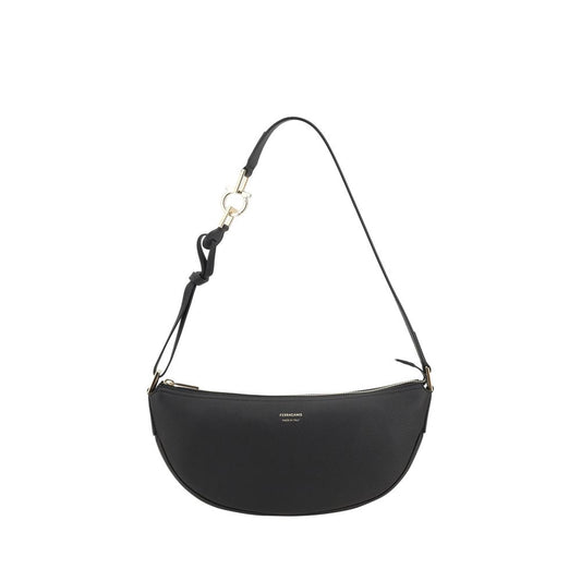 Black Calf Leather Bos Taurus Shoulder Bag