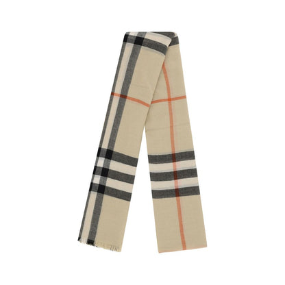 Beige Wool Scarf
