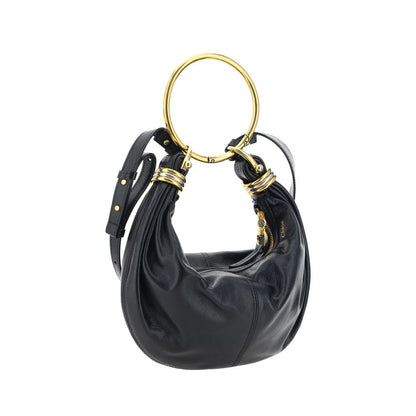 Black Calf Leather Bos Taurus Handbag