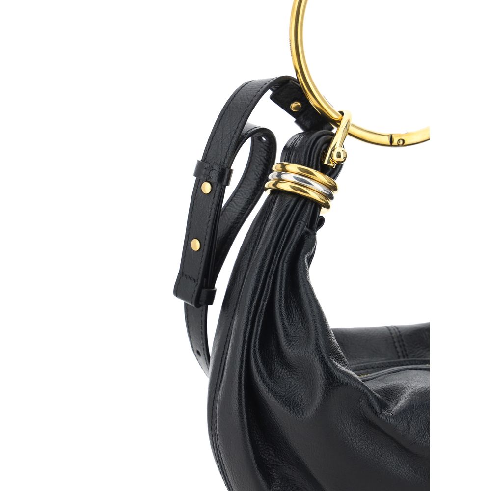 Black Calf Leather Bos Taurus Handbag