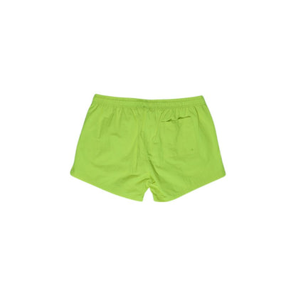 Yellow Polyester Swim Shorts