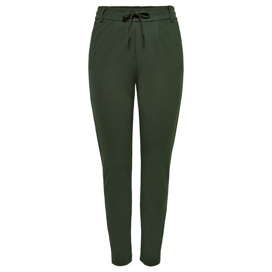 Green Viscose Casual Pants