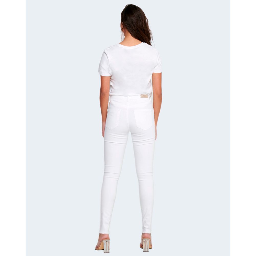 White Cotton Skinny Jeans