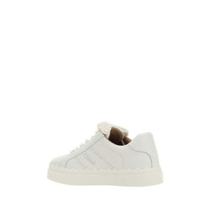 White Calf Leather Bos Taurus Low Top Sneakers