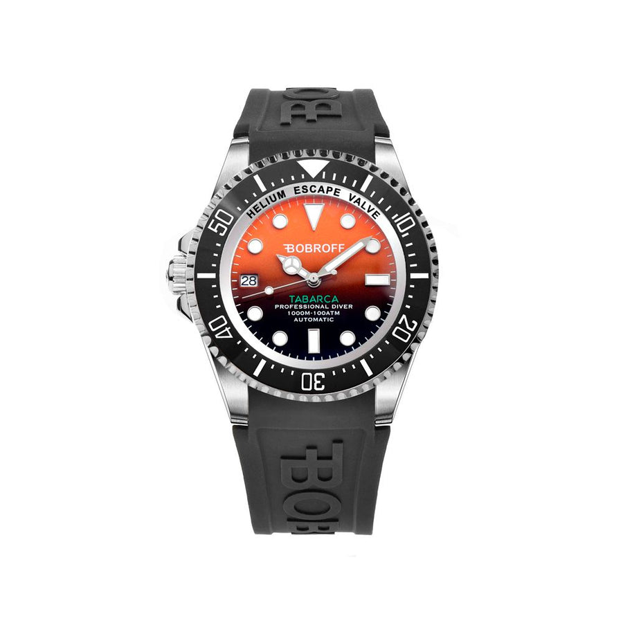 Black Rubber Sport Watch