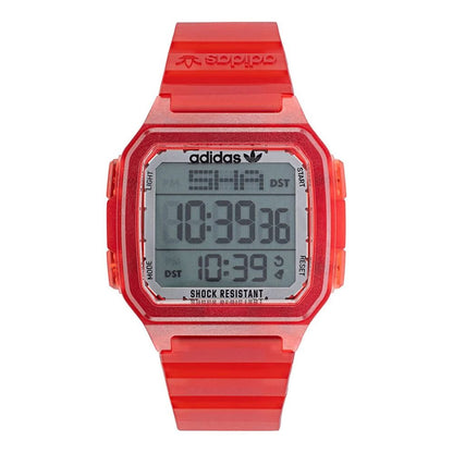 Red Resin Digital Watch