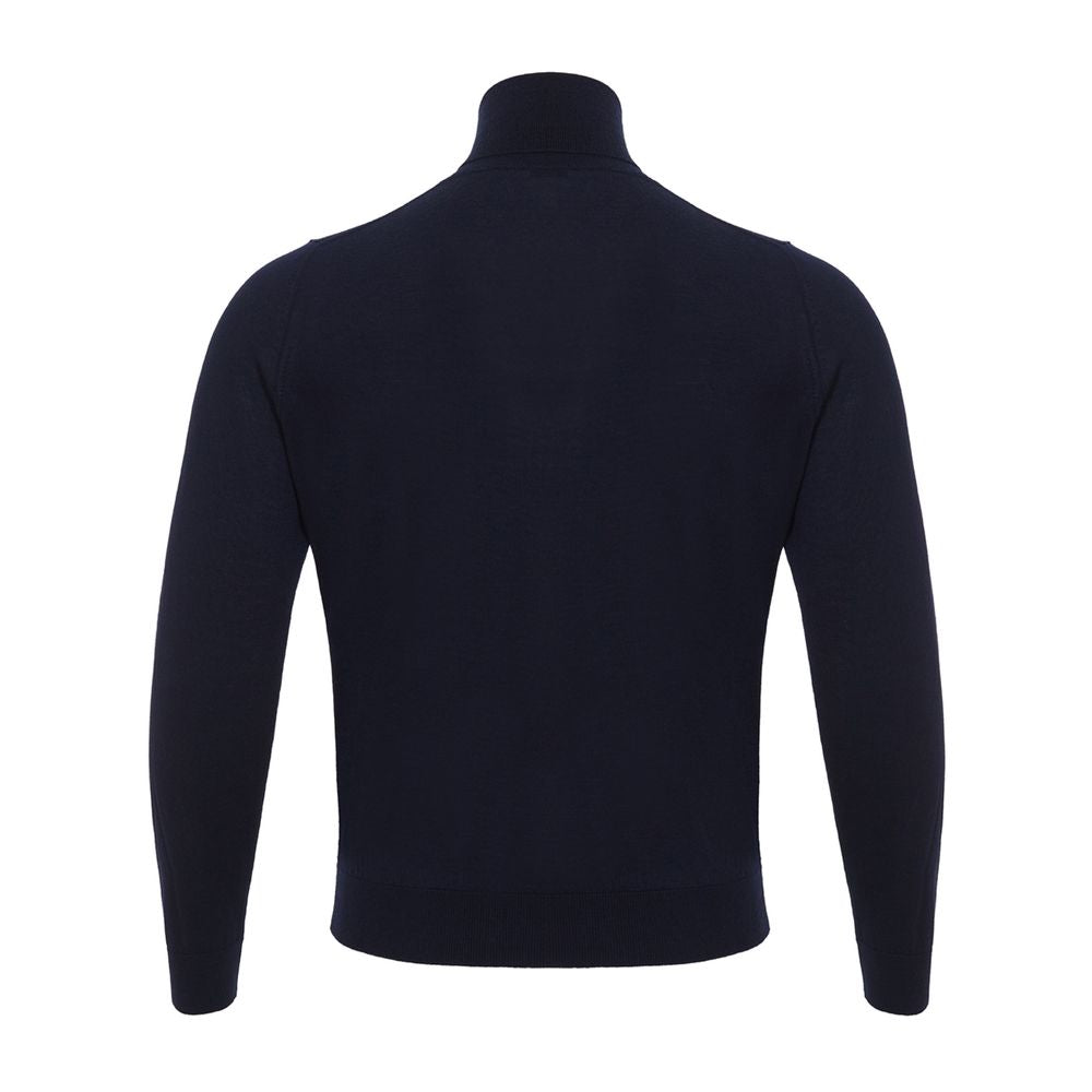 Blue Cashmere Turtleneck