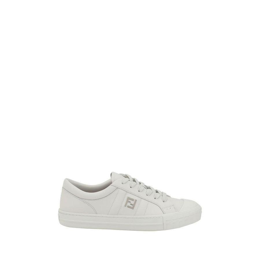 White Calf Leather Bos Taurus Athletic Sneakers