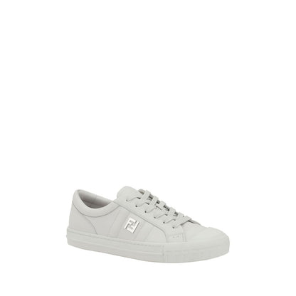 White Calf Leather Bos Taurus Athletic Sneakers