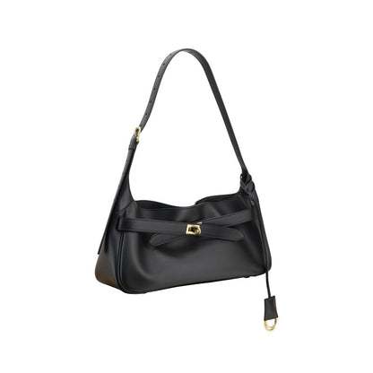 Black Calf Leather Bos Taurus Shoulder Bag