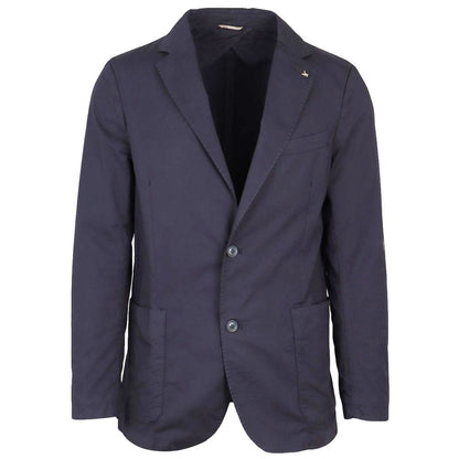 Blue Cotton Women Blazer