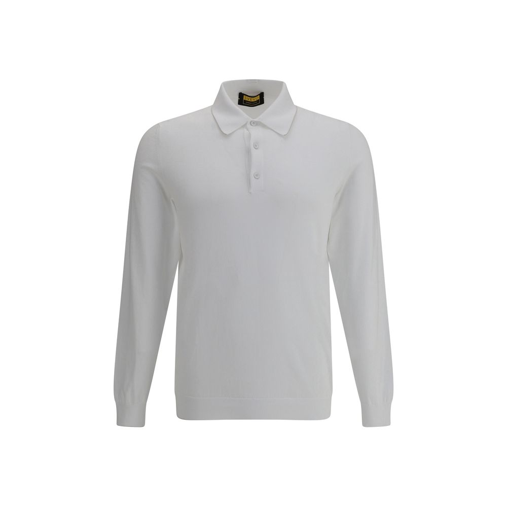 White Cotton Polo Shirt