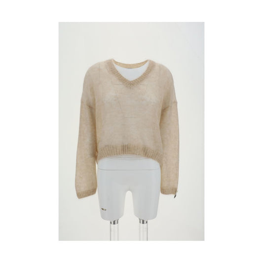 Beige Mohair Sweatshirt