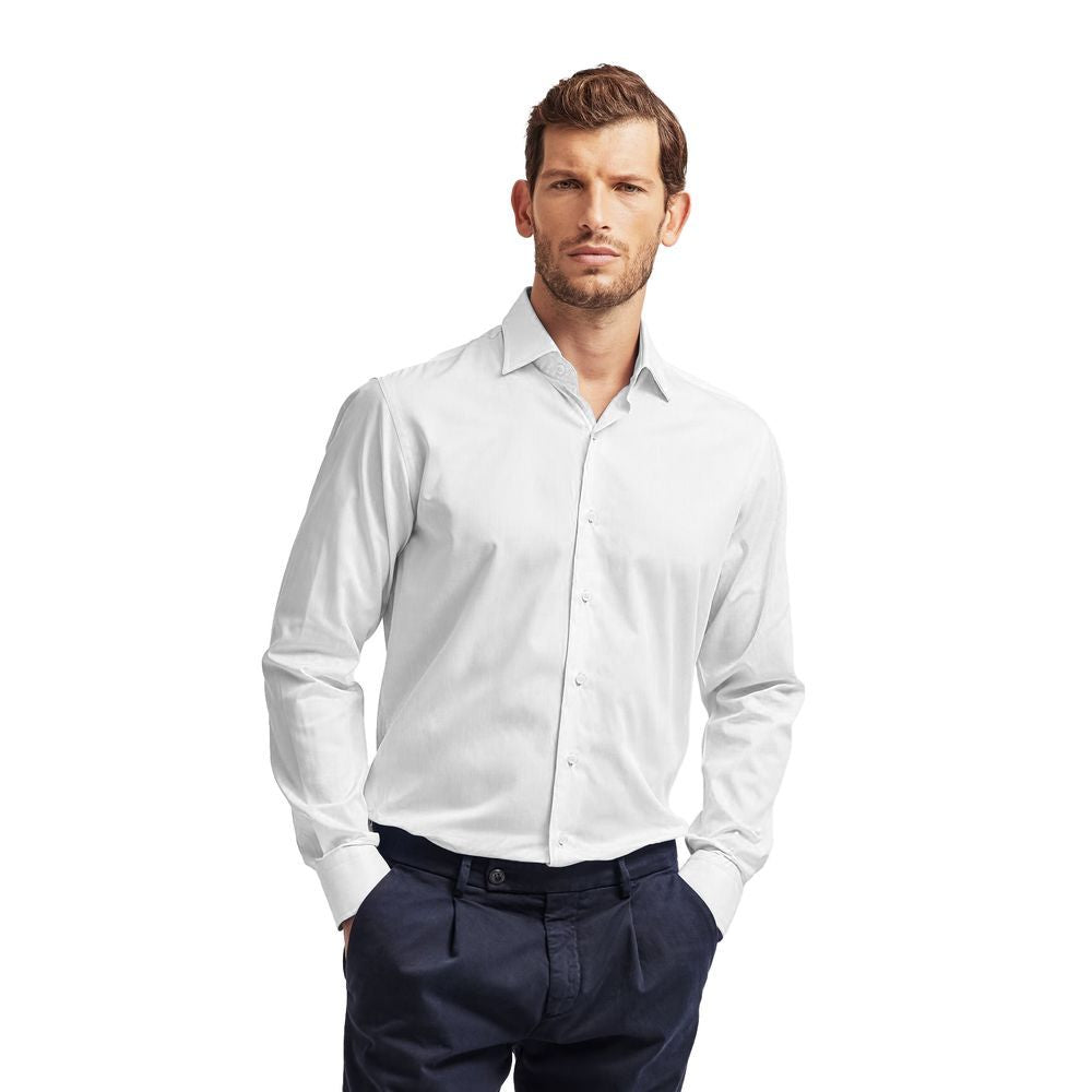 White Cotton Dress Shirt