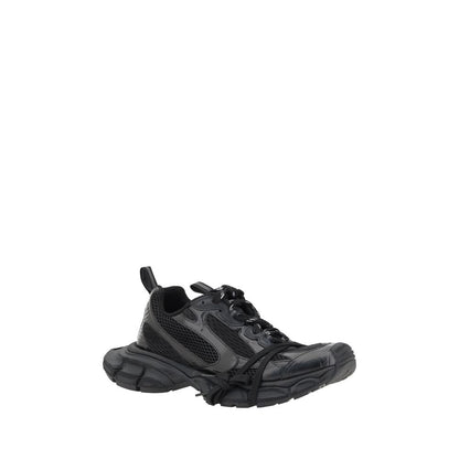 Black Rubber Athletic Sneakers