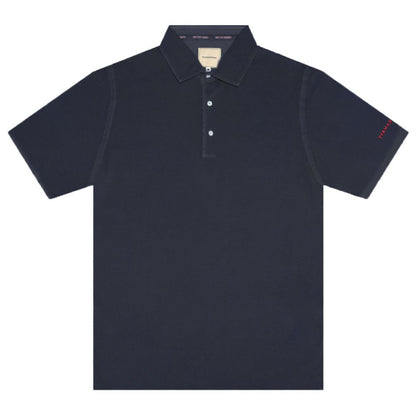 Blue Cotton Polo Shirt