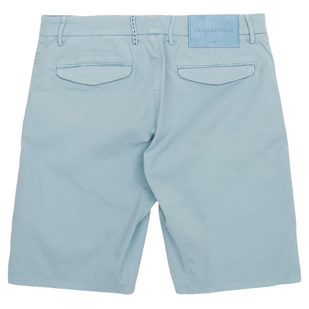 Light Blue Linen Men Short