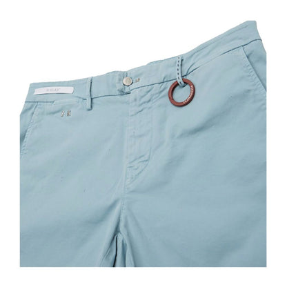Light Blue Linen Men Short