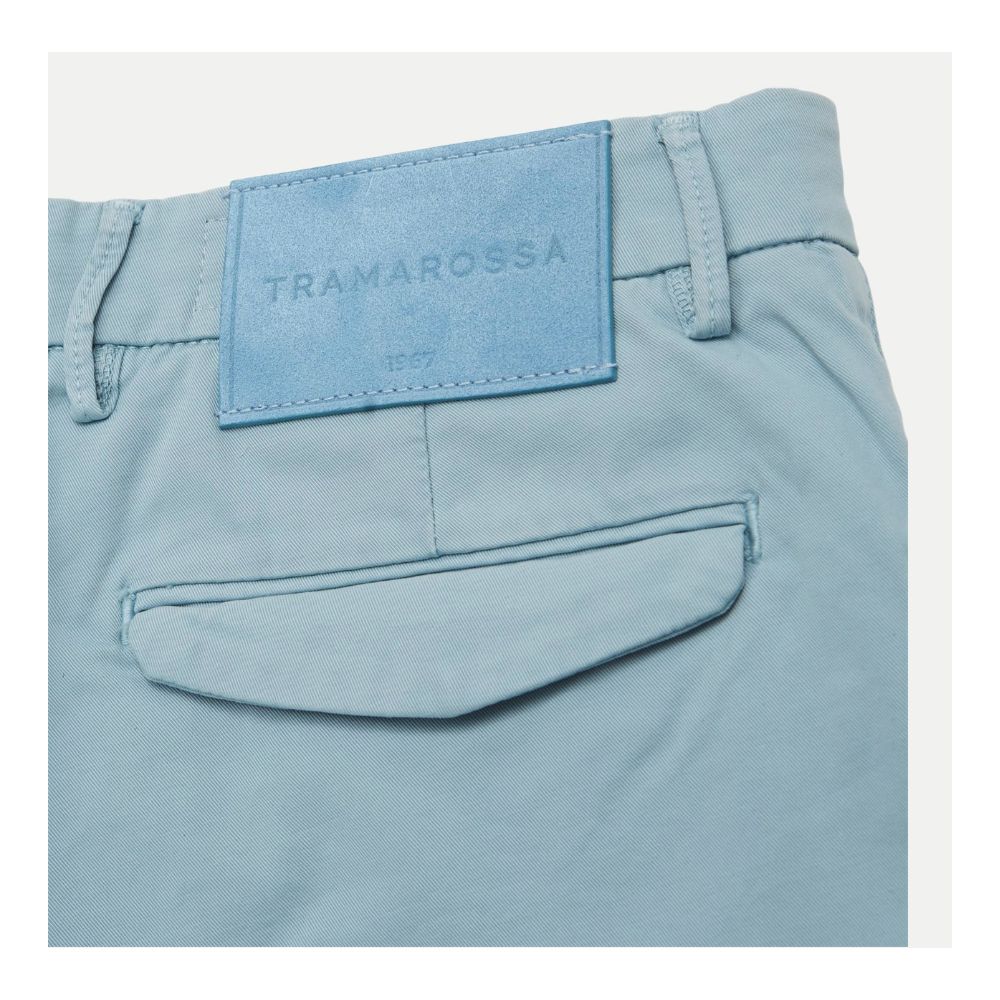 Light Blue Linen Men Short