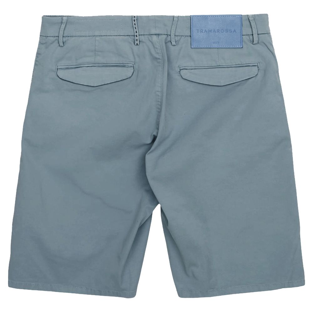 Light Blue Linen Men Short