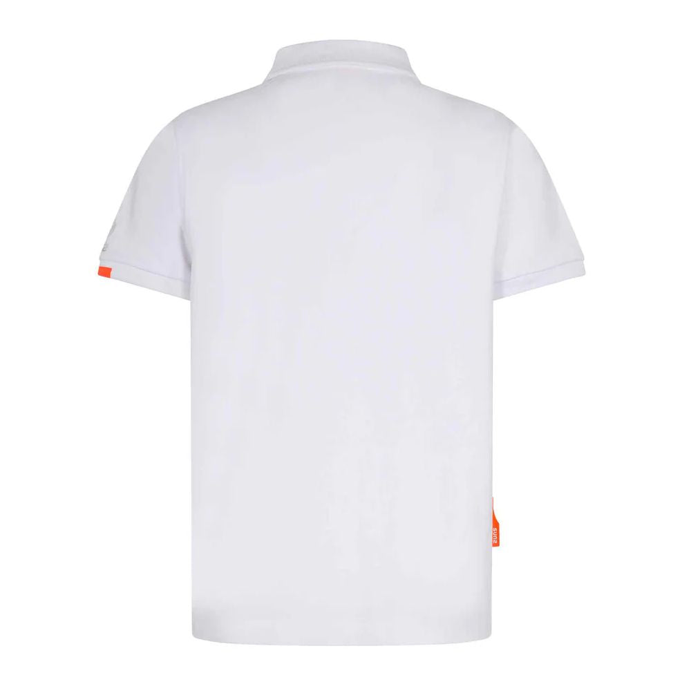 White Cotton Polo Shirt