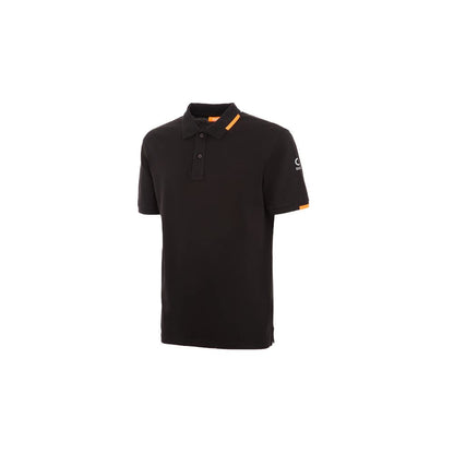 Black Cotton Polo Shirt