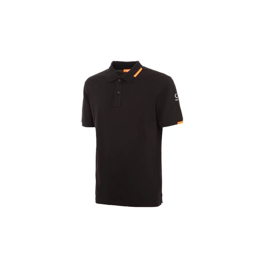 Black Cotton Polo Shirt