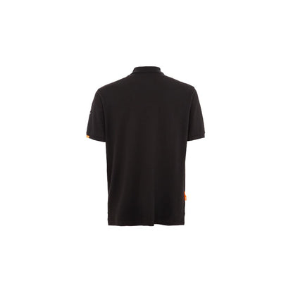 Black Cotton Polo Shirt