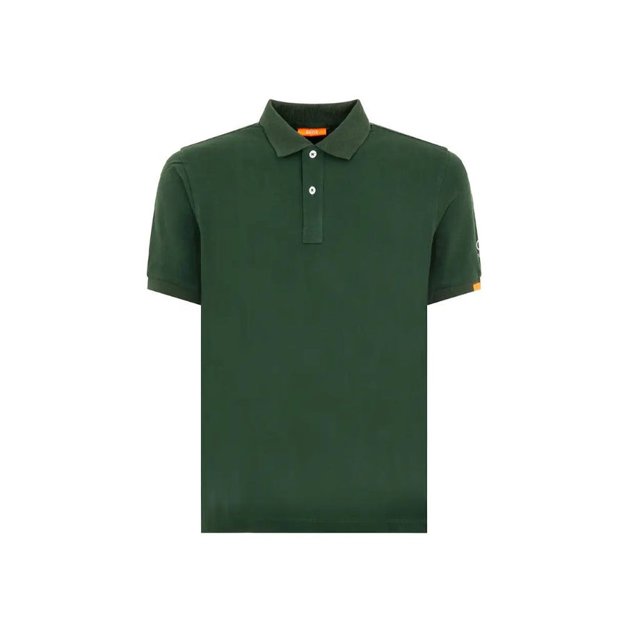 Green Cotton Polo Shirt