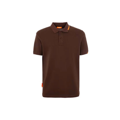 Brown Cotton Polo Shirt