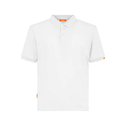 White Cotton Polo Shirt