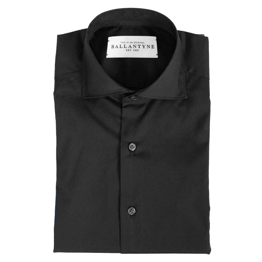 Black Cotton Men's Shirt