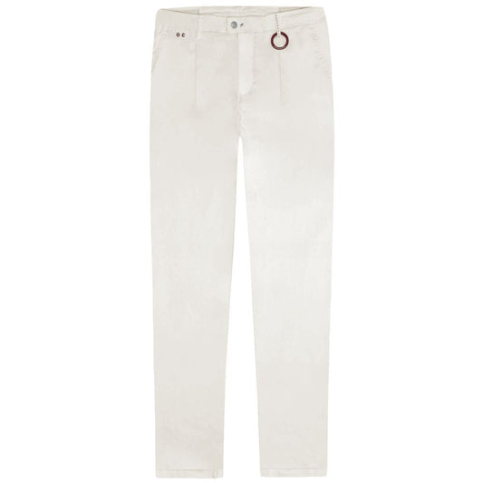 White Cotton Men Jeans