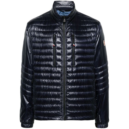 Blue Polyamide Men Jacket