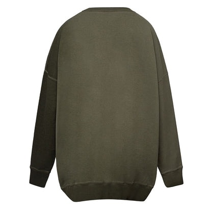 Green Cotton Sweatshirt