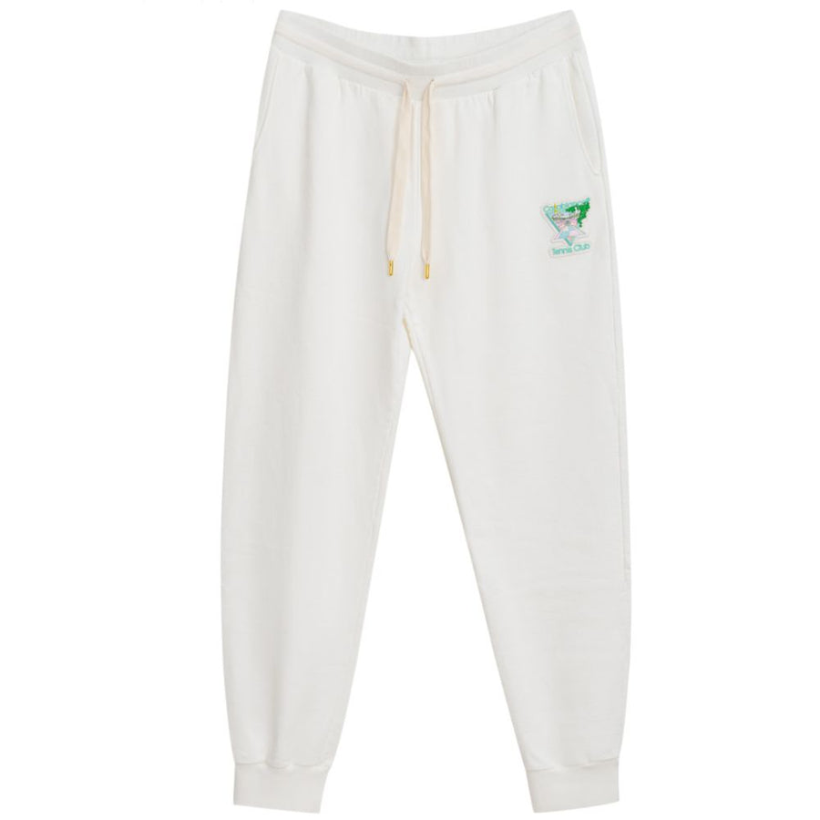 White Cotton Athletic Pants