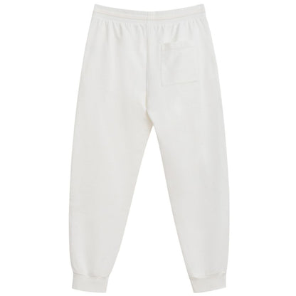 White Cotton Athletic Pants
