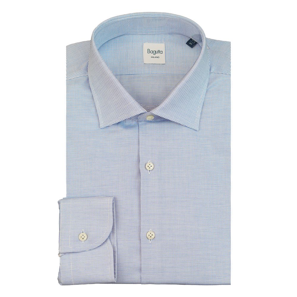 Blue Cotton Men's Shirt