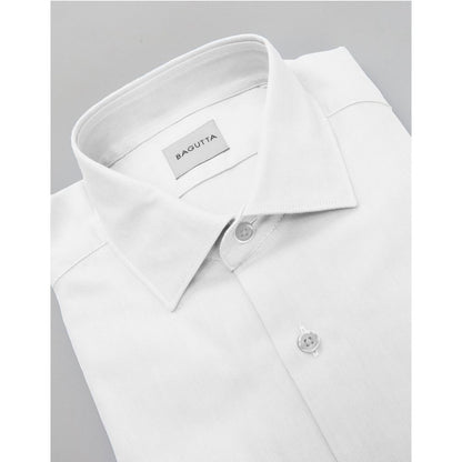 White Cotton Men Shirt