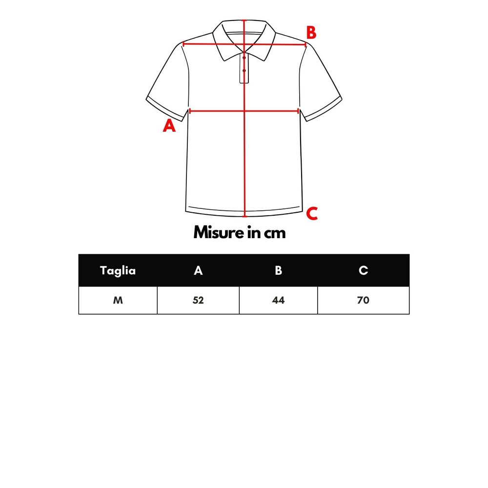 Blue Cotton Polo Shirt