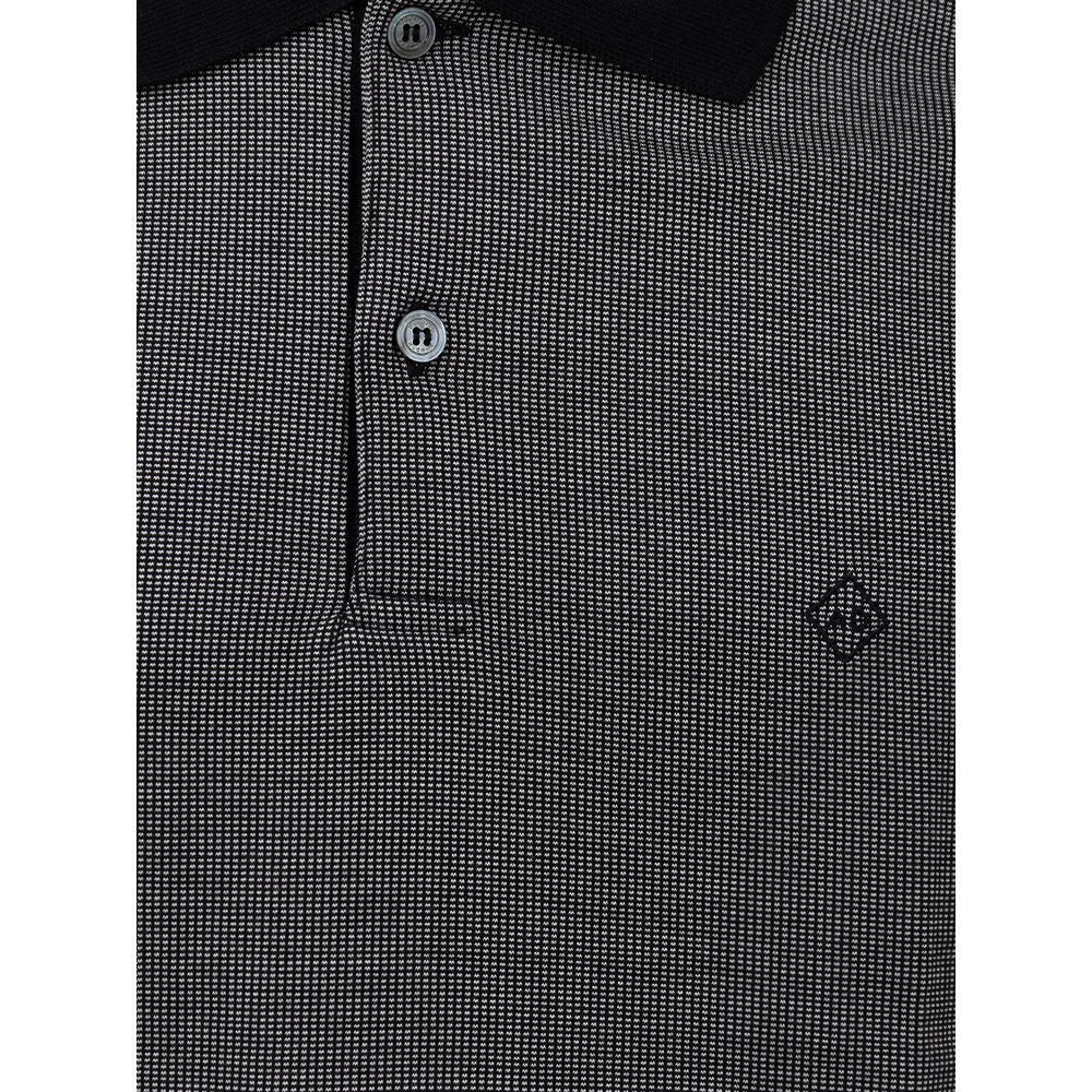 Black Cotton Polo Shirt