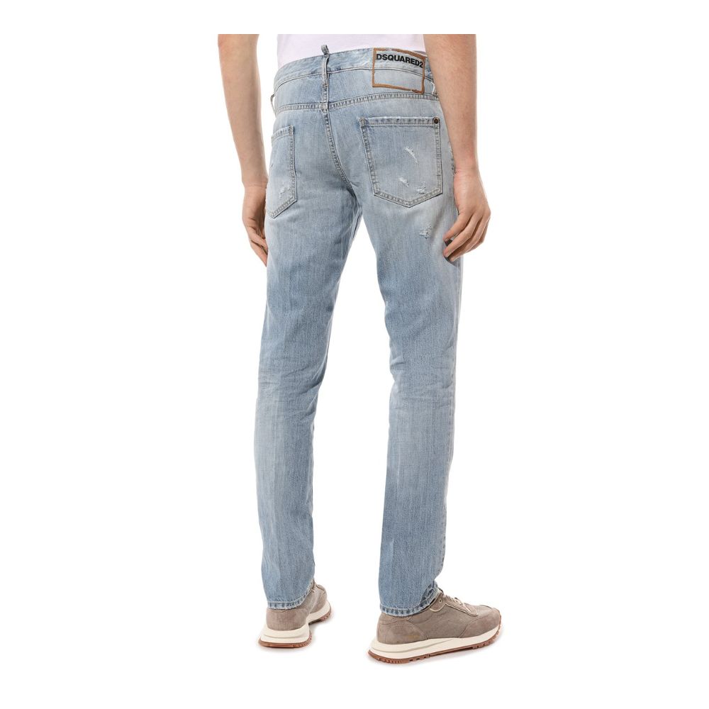 Blue Cotton Men Jeans