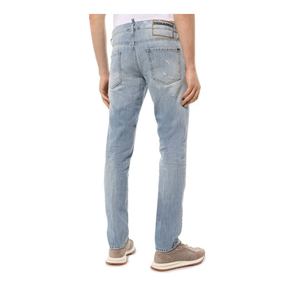 Blue Cotton Men Jeans
