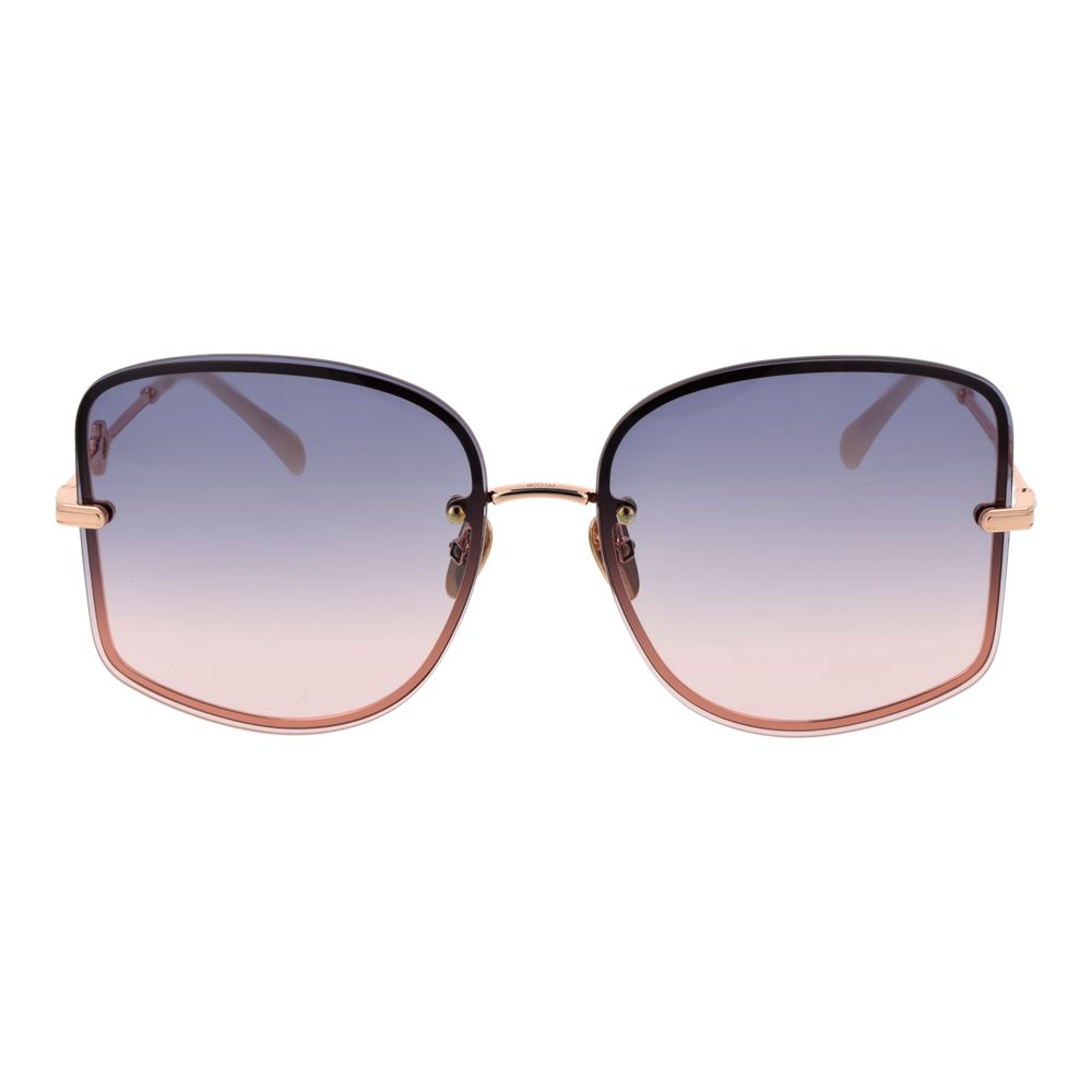 Rose Gold Metal Sunglasses