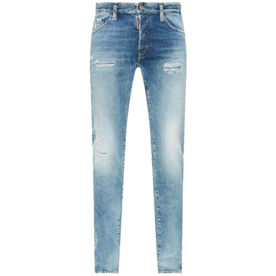 Blue Cotton Men's Slim Fit Jean