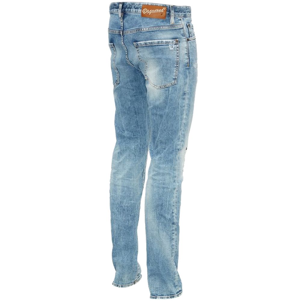 Blue Cotton Men's Slim Fit Jean