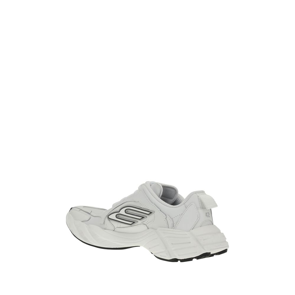 White Calf Leather Bos Taurus Athletic Sneakers