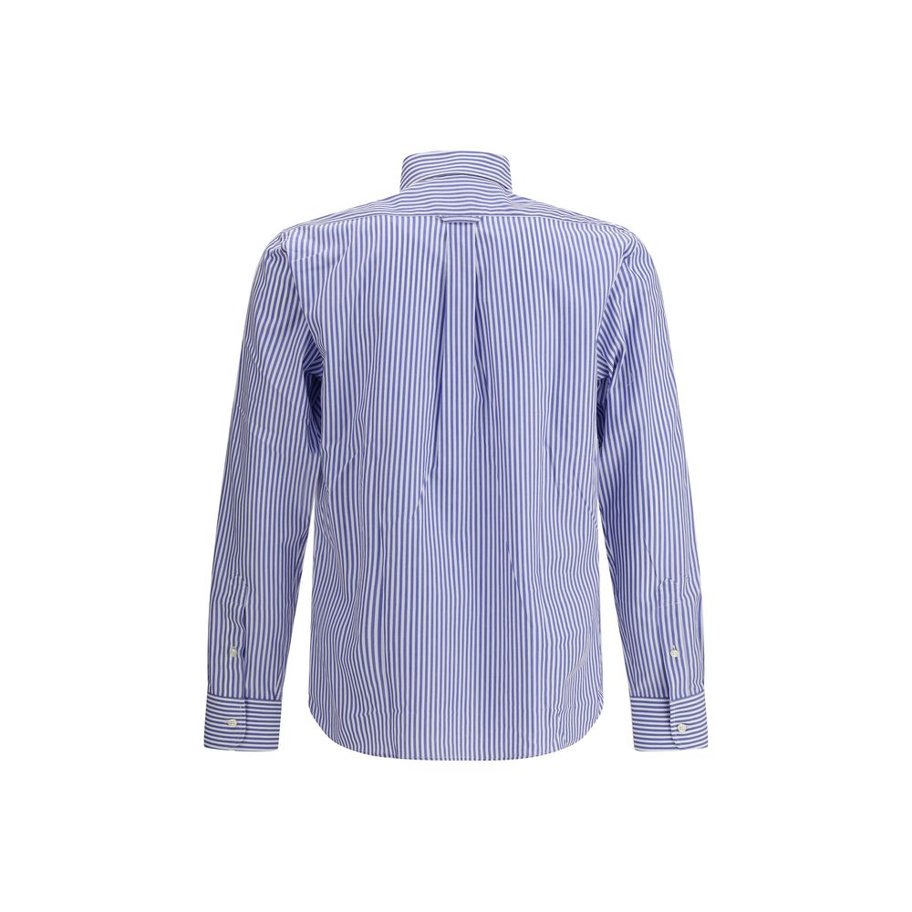 Blue Cotton Pattern Shirt