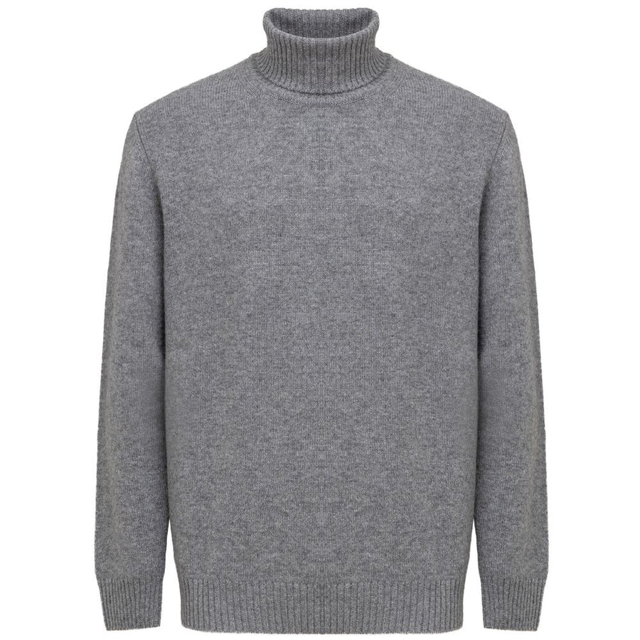 Gray Cashmere Turtleneck